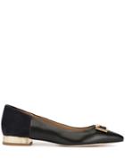 Tory Burch Gigi Pointy Toe Ballerina Flats - Black