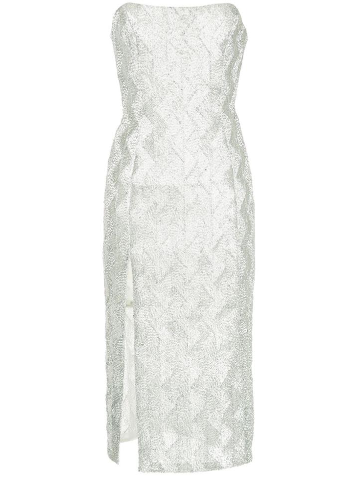 Manning Cartell Metallic Strapless Dress