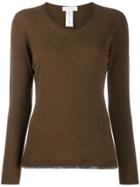 Fabiana Filippi Round Neck Knit Sweater - Brown