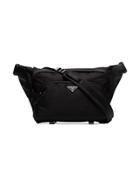 Prada Large Technical Messenger Bag - Black