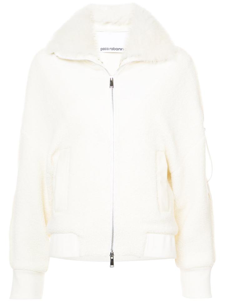 Paco Rabanne Shearling Coat - White