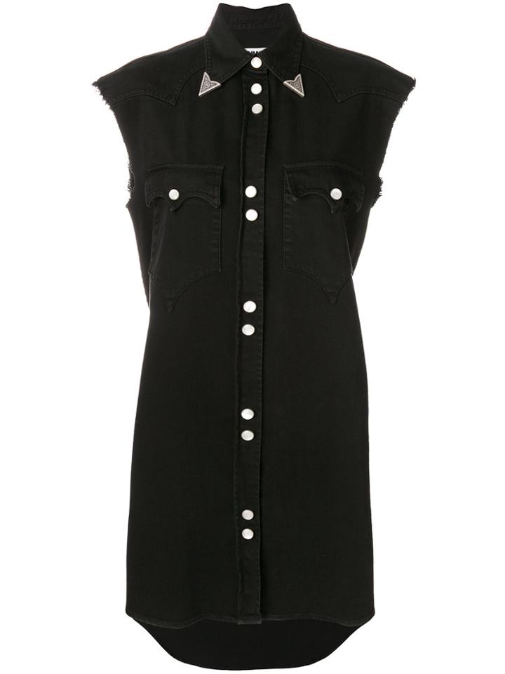 Mm6 Maison Margiela Western Shirt Dress - Black