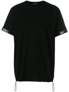 Neil Barrett Block Stripe Cuffs T-shirt - Black