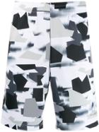 Ea7 Emporio Armani Camouflage Printed Track Shorts - Green