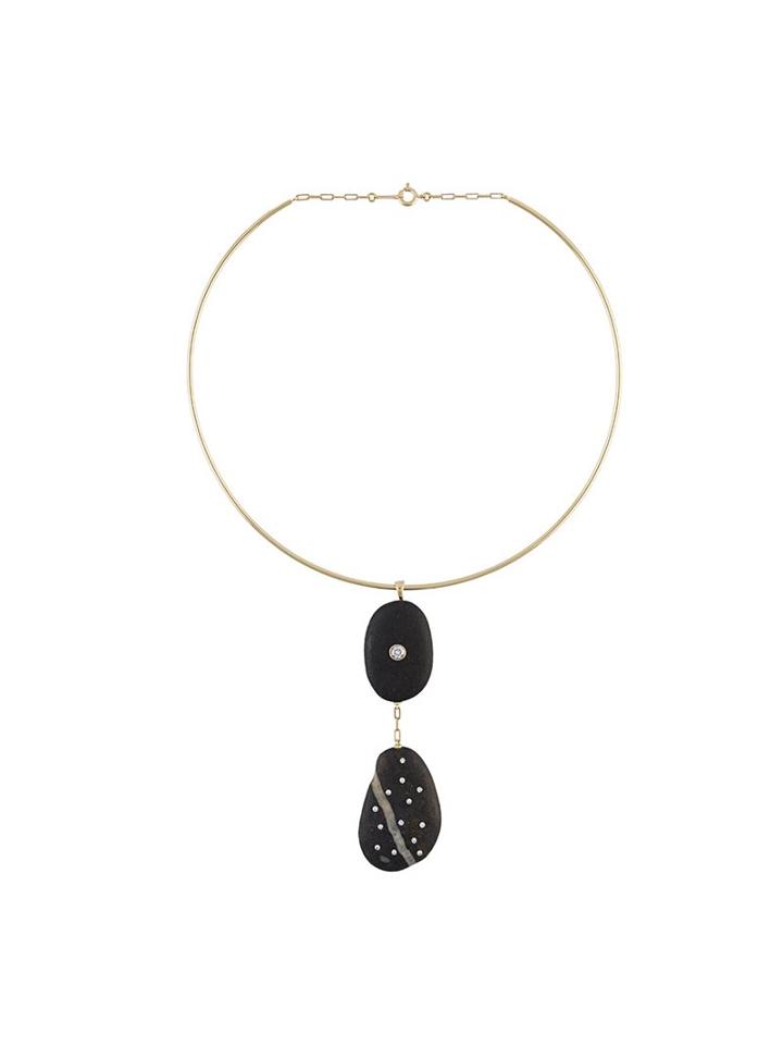 Cvc Stones 'serge Jane' Choker Necklace, Women's, Yellow/orange