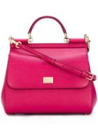 Dolce & Gabbana 'sicily' Tote, Women's, Pink/purple, Leather