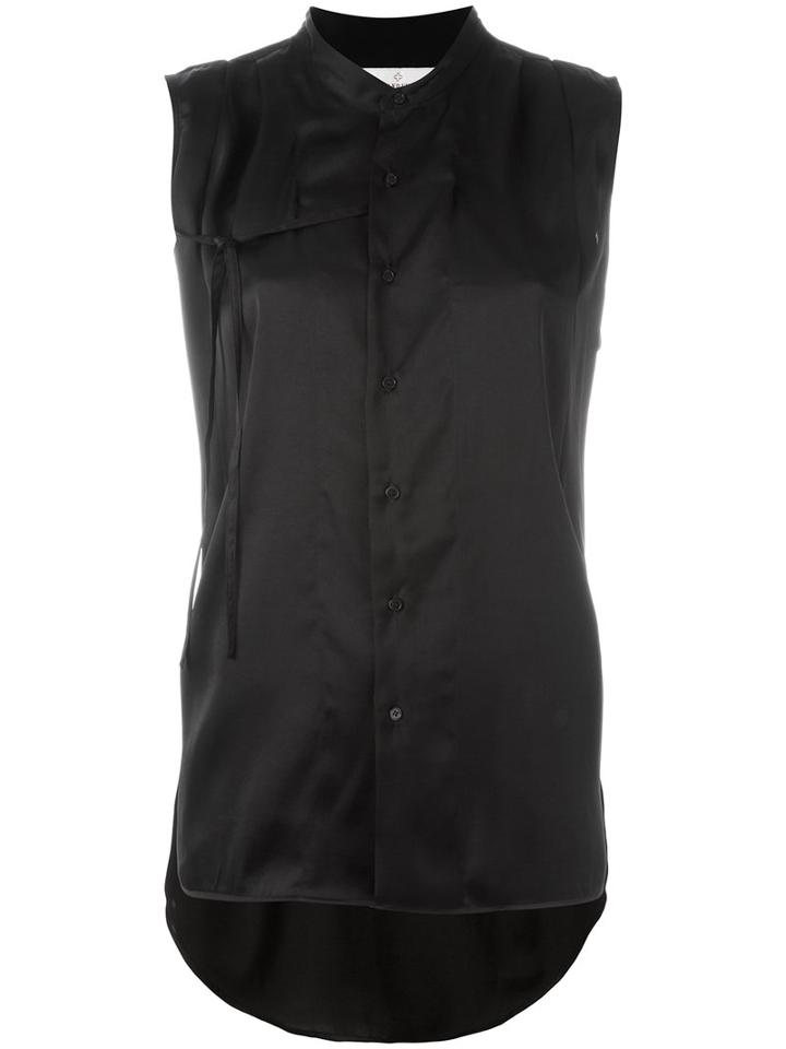 A.f.vandevorst Tie-front Blouse, Women's, Size: 36, Black, Polyester
