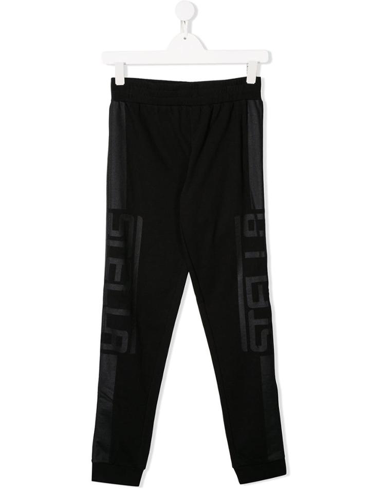 Stella Mccartney Kids Teen Side Logo Track Pants - Black