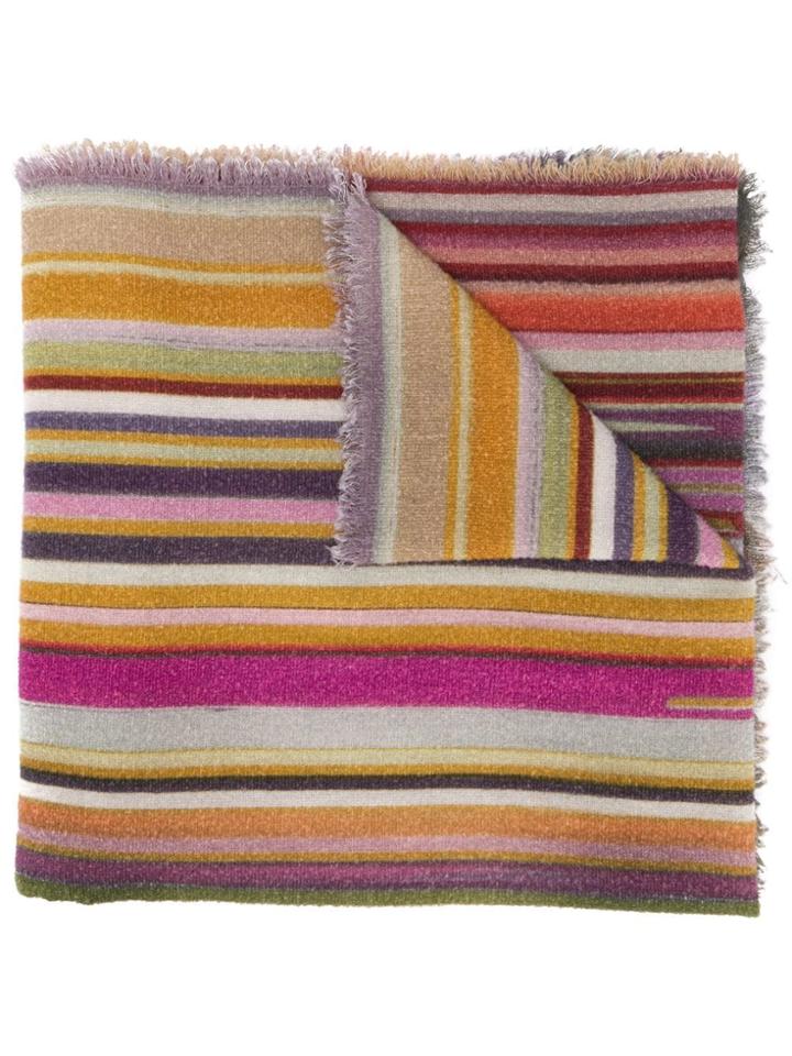 Faliero Sarti Striped Scarf - Neutrals