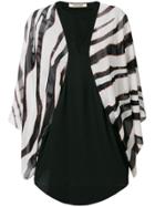 Roberto Cavalli Contrast Long-sleeve Blouse - Black