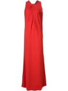 Lanvin Crepe Knotted Evening Gown
