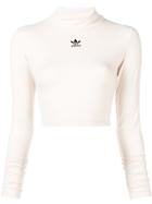 Adidas Cropped Jersey Sweater - Nude & Neutrals
