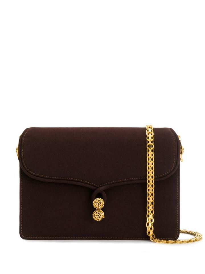 Gucci Pre-owned 1960's Clasp Shoulder Bag - Brown
