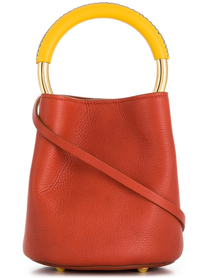 Marni Pannier Bucket Bag - Orange