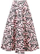 La Doublej Circle Midi Skirt - Pink