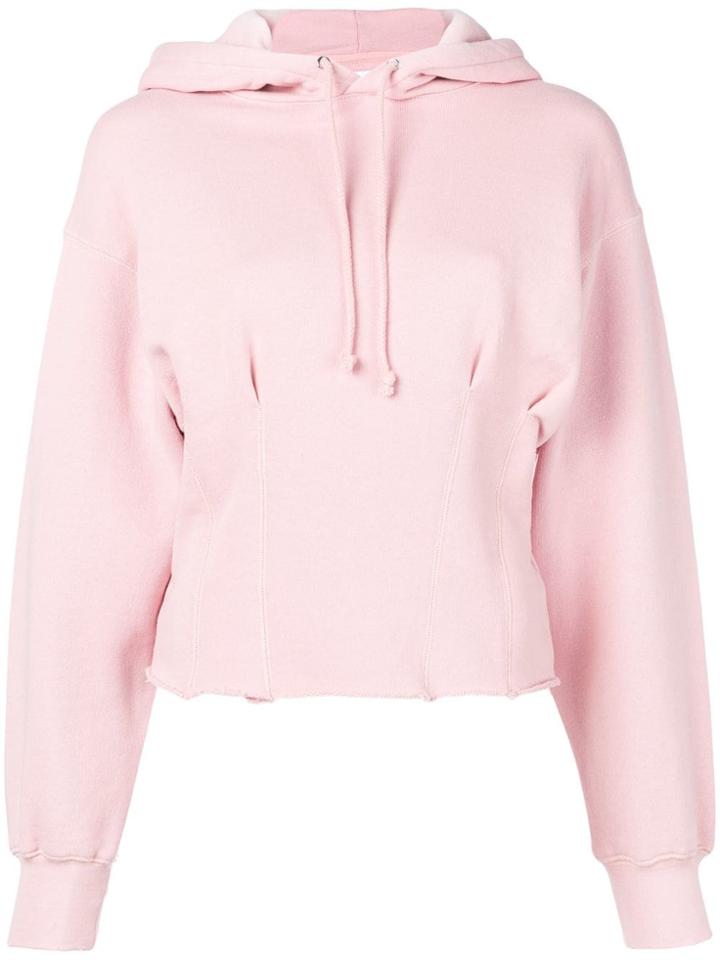 Current/elliott Pintuck Hoodie - Pink