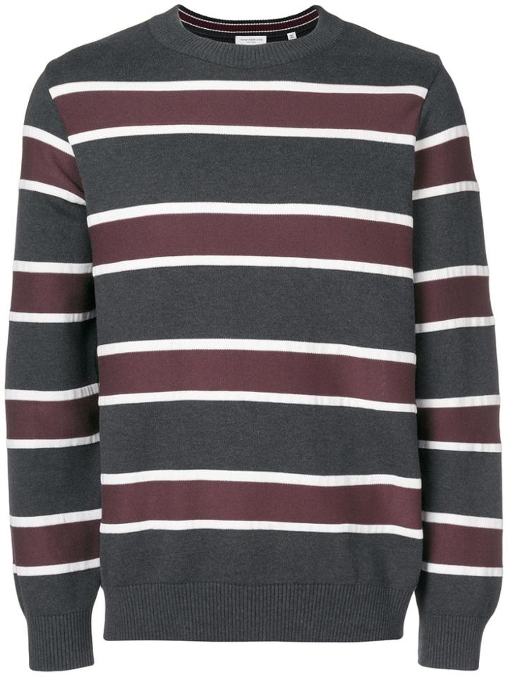 Tomorrowland Multi-stripe Sweater - Grey
