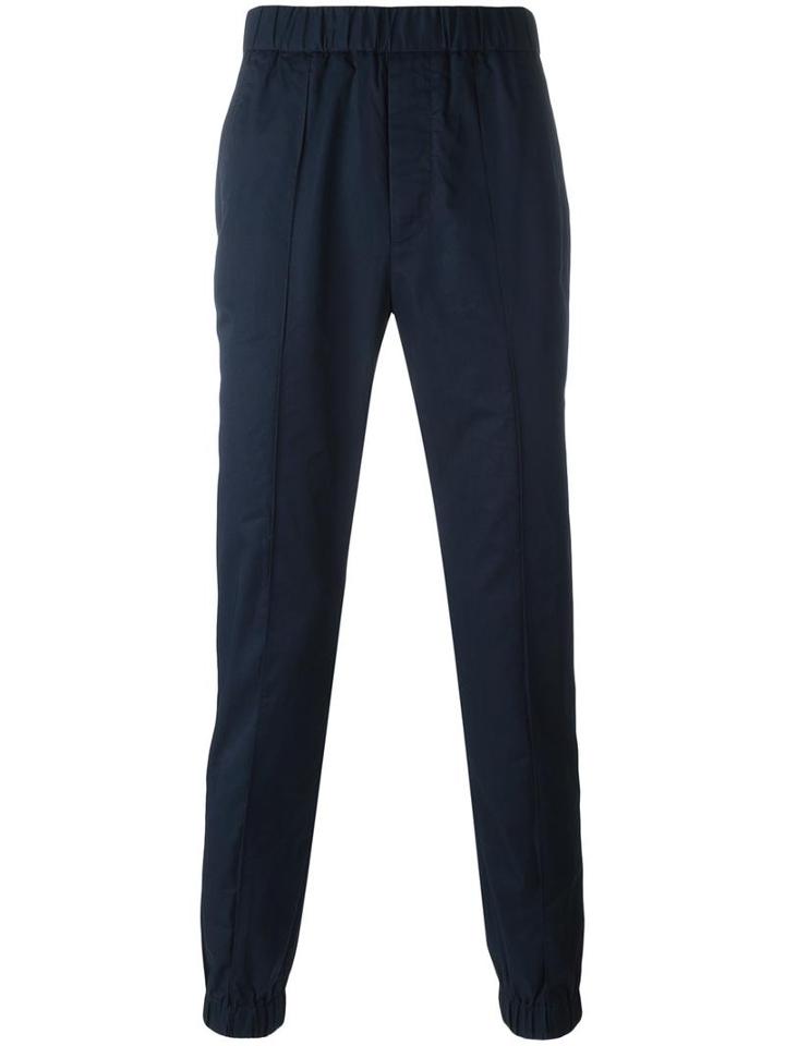 Marni Poplin Trackpants, Men's, Size: 46, Blue, Cotton