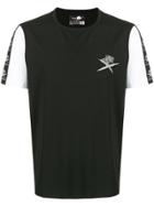 Plein Sport Contrasting Sleeves T-shirt - Black