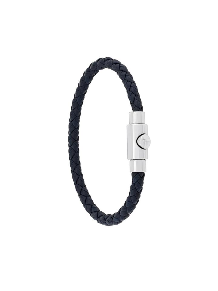 Salvatore Ferragamo Thin Woven Bracelet - Blue
