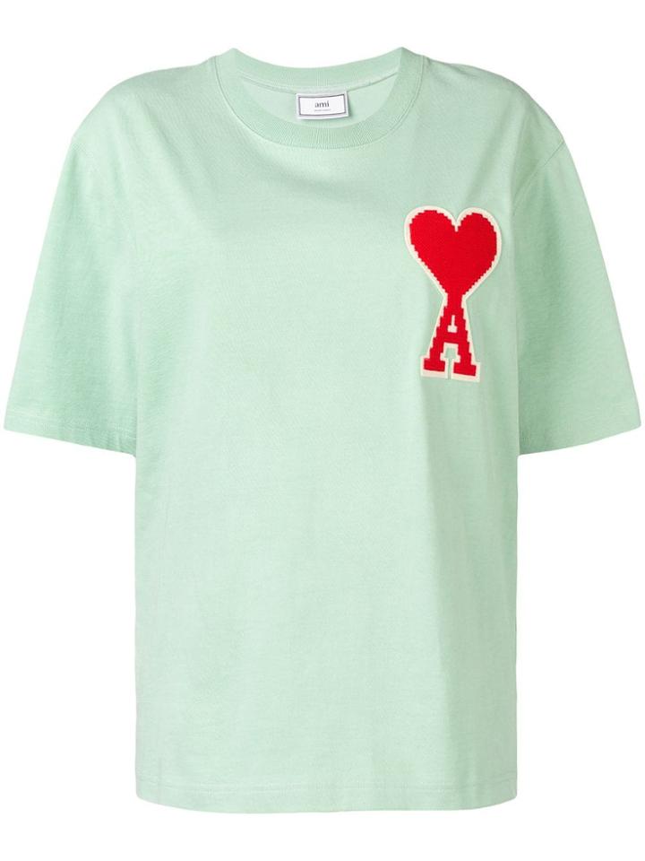 Ami Alexandre Mattiussi Logo Patch T-shirt - Green