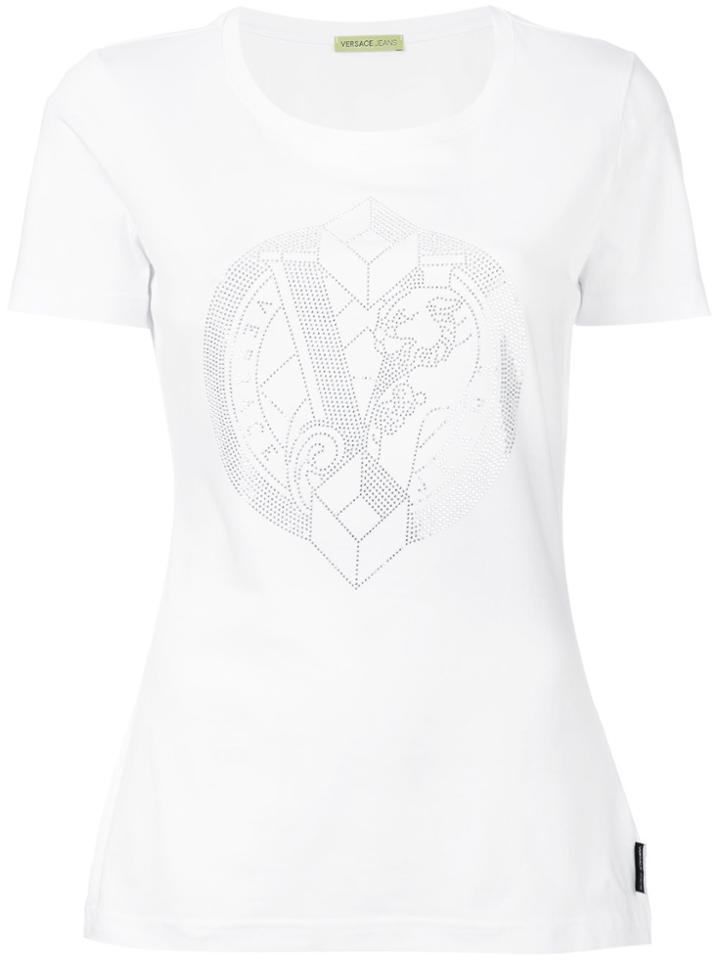 Versace Jeans Crystal Logo T-shirt - White