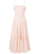Erika Cavallini Strapless Flared Dress - Pink & Purple