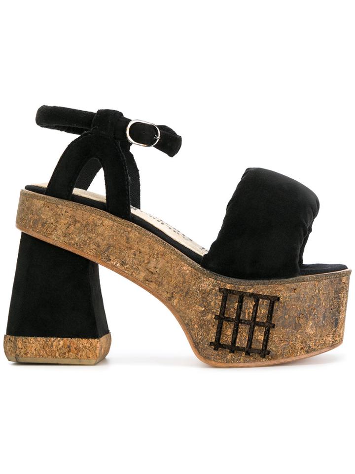 Bernhard Willhelm Bull Sandals - Black