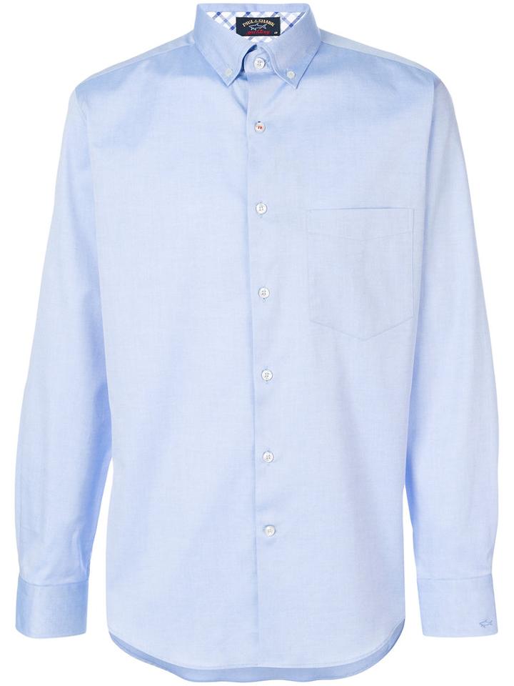 Paul & Shark - Classic Long Sleeve Shirt - Men - Cotton - 44, Blue, Cotton