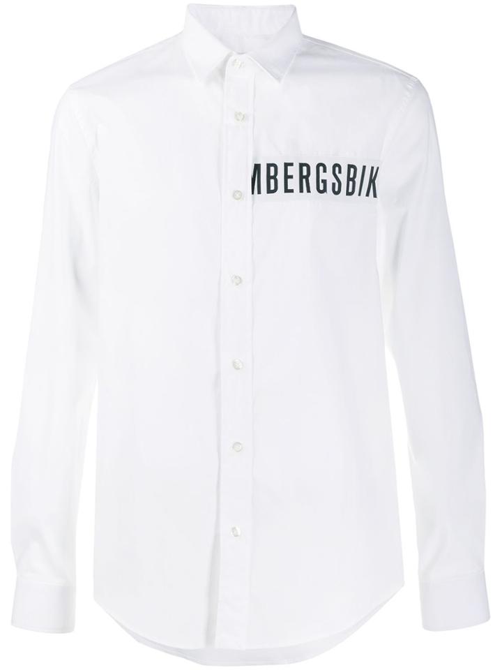 Dirk Bikkembergs Cut-out Logo Detail Shirt - White