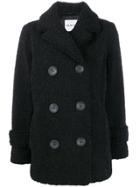 Stand Studio Shearling Double-breasted Coat - Black