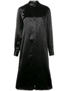 Bottega Veneta Loose-fit Shirt Dress - Black