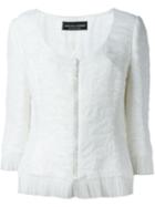 Jean Louis Scherrer Pre-owned Frayed Hem Jacket - White