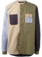 Wooster + Lardini Patchwork Shirt, Men's, Size: Small, Cotton