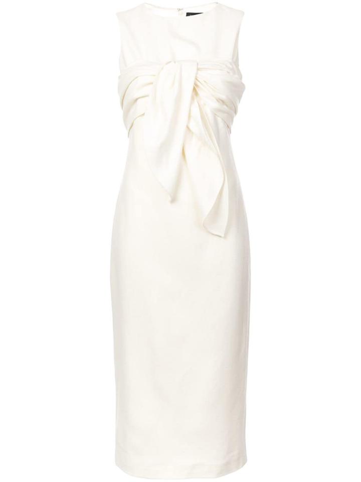 Sally Lapointe Front Tie Dress - White