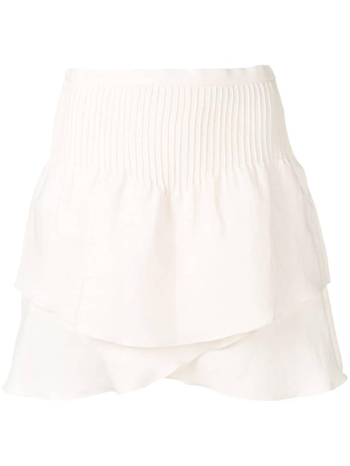 Iro Layered A-line Skirt - White
