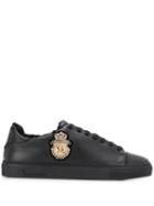Billionaire Fur Trim Sneakers - Black