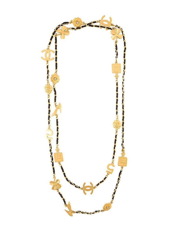 Chanel Vintage Lucky Charm Necklace, Women's, Metallic