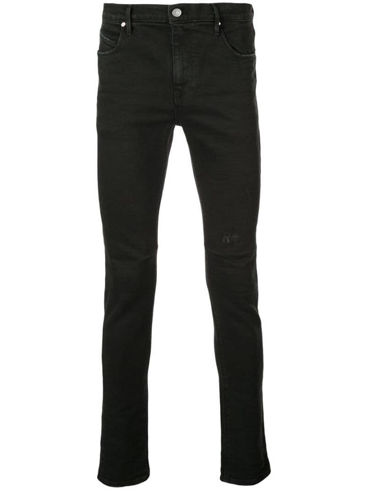 Rta Cross Print Skinny Jeans - Black