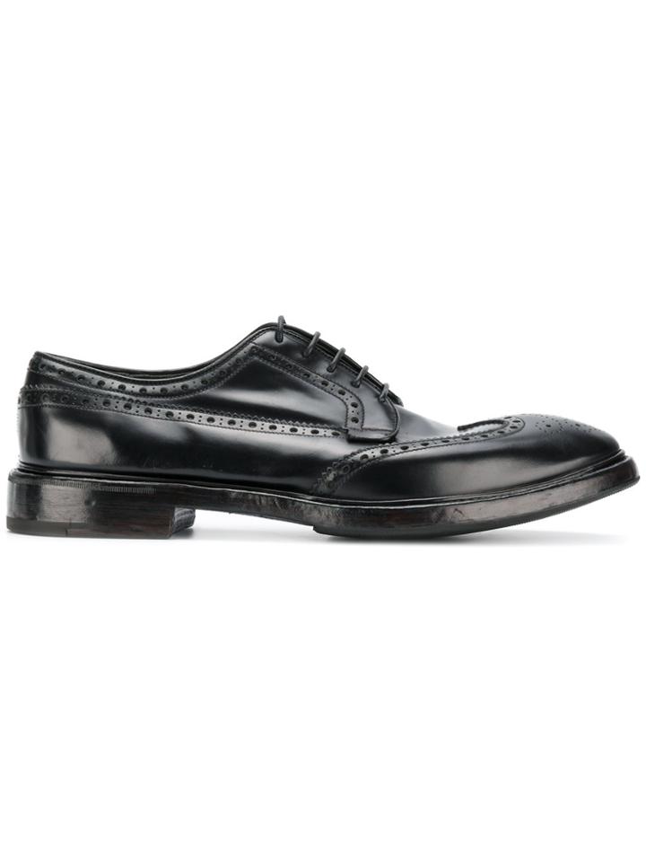 Premiata Classic Lace-up Brogues - Black