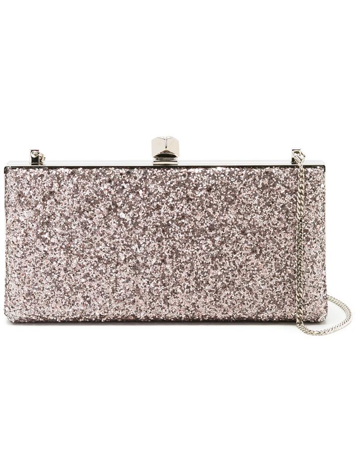 Jimmy Choo 'celeste' Clutch, Women's, Pink/purple, Polyester/metal (other)