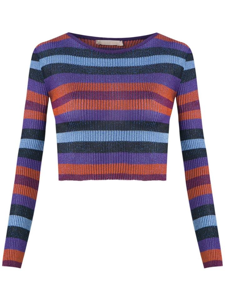 Cecilia Prado Knitted Cropped Top - Blue