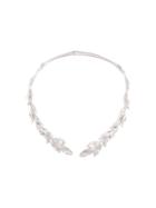 Yvonne Léon 'leaf' Collar Grey Diamond Necklace