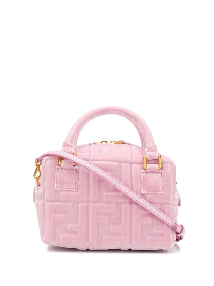 Fendi Mini Boston Ff Bag - Pink