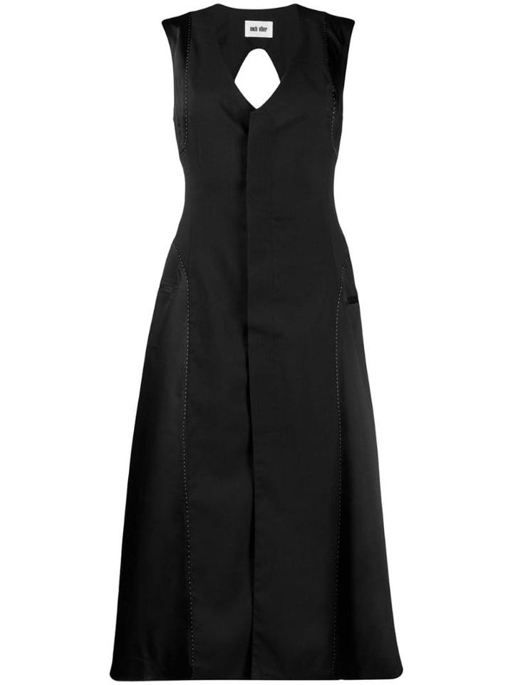 Each X Other Reversed Tailored Vest Dress - Black