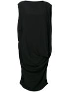Rick Owens Loose Fit Sleeveless Dress - Black