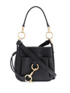 See By Chloé Logo Charm Shoulder Bag - Black
