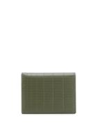 Comme Des Garçons Wallet Engraved Design Wallet - Green