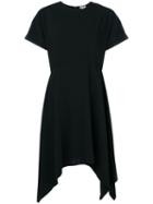 Kenzo - Short-sleeved Floaty Dress - Women - Polyester - 36, Black, Polyester