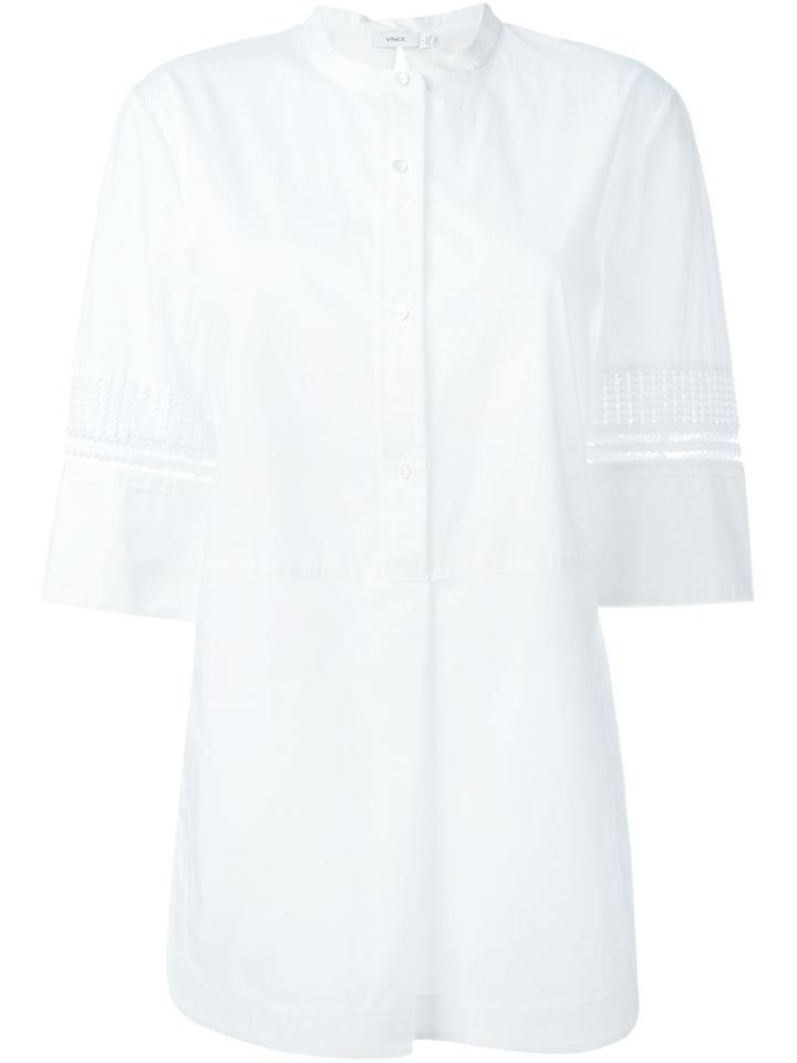 Vince Open Embroidery Detail Blouse